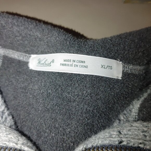 Woolrich Sweater XL Women's Quarter Zip Tanglewood Grey - Picture 7 of 7